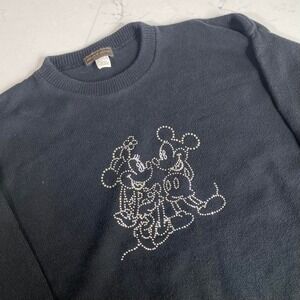 Vintage Mickey‎ & Minnie Rhinestone Sweater | Made in USA | X-Large